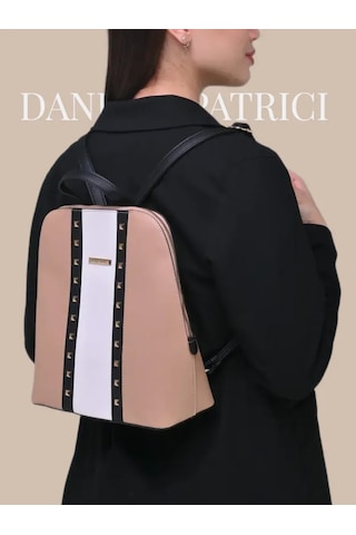 Daniele Patrici Şehir A5 Deri Sırt Çantası 219479758 Bej
