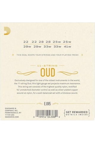 D'addario Ej95 Ej Serisi Ud Tel Seti