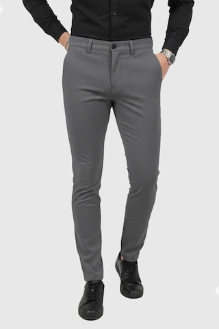 Deepsea Erkek Antrasit Modern Fit Likralı Kumaş Pantolon Günlük & Ofis Kullanımı 2602020 Antrasit