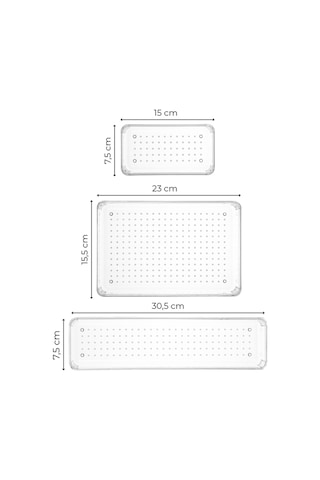 Vienev 9lu Şeffaf Çekmece Içi Düzenleyici Organizer 4x D.dkdrtgn,k.dkdrtgn 1x O.dkdrtgn