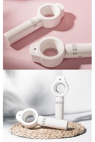 Gajeena Usb Şarjlı El Tutan Sprey Fanı - 3 Seviye Rüzgar Hızı, 8ml Su Tankı, 1800mah Pil, Beyaz Hava Soğutucu Ve Nemlendirici