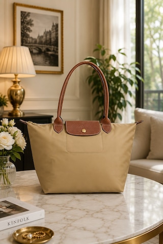 Longchamp Kadın Omuz Çantası Medium L2605 089 Bej
