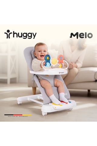 Melo 3in1 Piyanolu Oyuncaklı Tekerlekli Sallanabilir Ana Kucağı