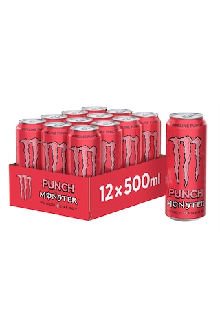 Monster Energy Pipeline Punch Enerji İçeceği 500 Ml X 12 Adet