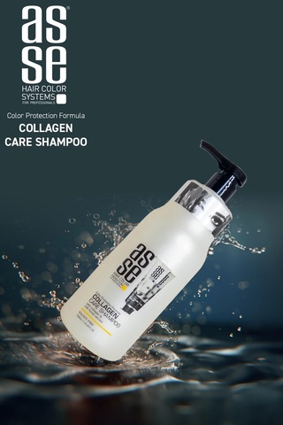 Asse Collagen Care Şampuan, Süt Ve Bal Özlü Nemlendirici, Onarıcı, Koruyucu - Güçlü Saçlar 1000 Ml. İşlem Görmüş