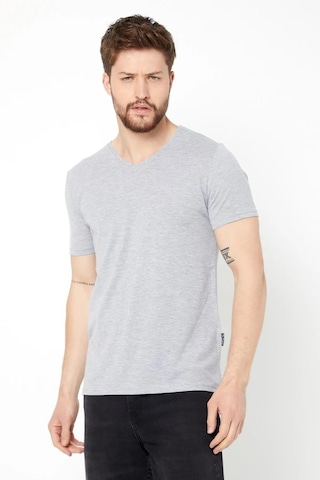 Comeor Erkek Çok Renkli T- Shirt Regular Fit Rahat Kesim V Yaka 5 Haki