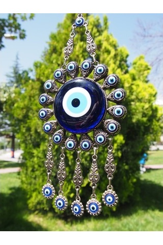 Nazar Boncuğu Orta Boy Metal Duvar Süsü