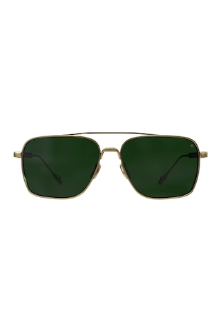 Philippe V N25 Altın Yeşil Unisex Güneş Gözlüğü Altın
