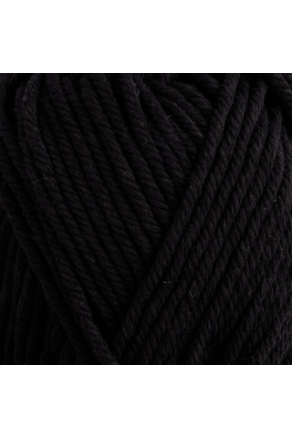 Kürkçü Han Cotton Comfort 100gr Pamuklu Makrome Punch Amigurumi Örgü İpi - Siyah