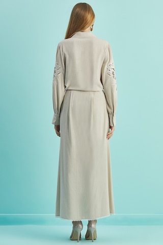 Evaze Bej Keten Etek Bej