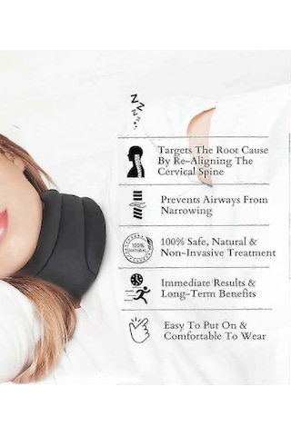 Horlama Ve Uyku İçin Servikal Korse, Kadınlar Ve Erkekler İçin Yumuşak Köpük Boyunluk - Kaiyi