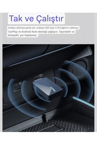 Xuda Carplay Android+App İphone İos Uyumlu Bluetooth+wifi Otoma