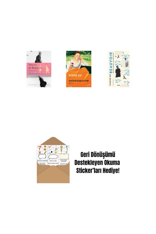 Sartre A Mektuplar 1: 1930-1939 + Konuk Kız + Müphemlik Ahlakı Üzerine - Pirus Ve Sineas + Okuma Sticker'ları