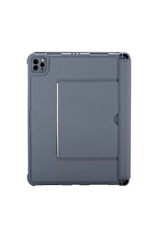 Apple T5510d İpad Uyumlu Pro 13 2024 Kılıf Palermo Ledli Klavyeli Standlı Tablet Kılıfı - Siyah -
