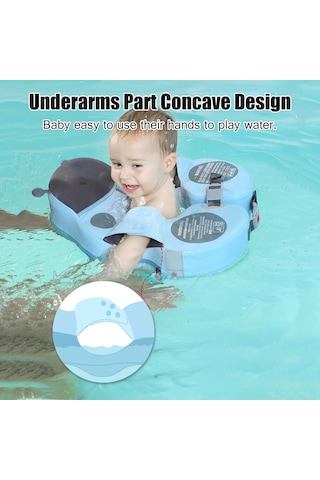 Mambobaby Sevimli Bebek Yüzme Şamandırası Şişme Olmayan-sarı Sarı