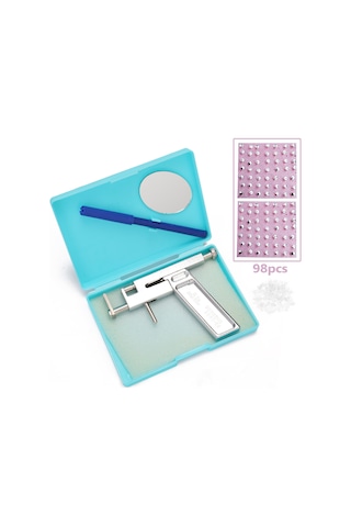 Moveevo Stainless Steel Kulak Delme Makinesi + 49 Çift Küpe Seti - Ağrısız Kulak Delme Aleti Diğer