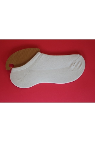 Vad 10'lu İplik Unisex Görünmez Çorap Beyaz
