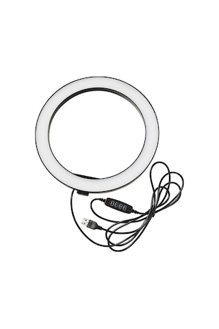 Zore M-2603 10" Işıklı Telefon Tutucu Ring Light + 210 CM Tripod