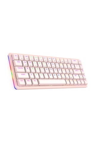 Rampage Rebel Kırmızı Switch Low Profile US Layout Rainbow Mekanik Oyuncu Klavye