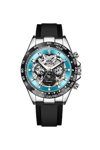 Kronen&söhne Skymarine Skeleton Mekanik Otomatik Erkek Kol Saati Gümüş