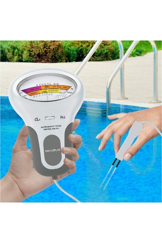 Vkemall Havuz Ve Spa İçin Taşınabilir Ph Ve Klor Ölçüm Cihazı - Su Kalitesi Test Aleti