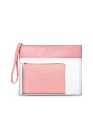 Kiko Makyaj Çantası Transparent Beauty Case 003 Pink