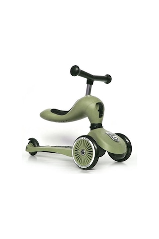 Scoot And Ride Highwaykick 1 Oturaklı Çocuk Scooter Olive 160629-00001