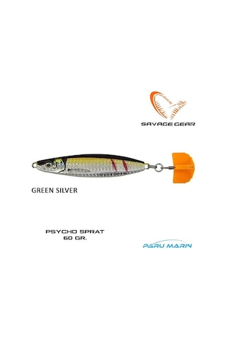 Savage Gear Psycho Sprat 60gr. Suni Yem Green Silver