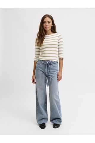 Jack & Jones Kadin Wide Leg Yüksek Bel Jean - Tokyo - 12303546 Mavi