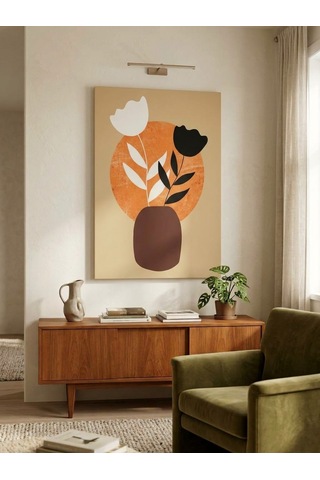 Tablo 60x90 Cm Büyük Boy Kafe Ve Salon Hediyelik Duvar Aksesuarı Kahverengi