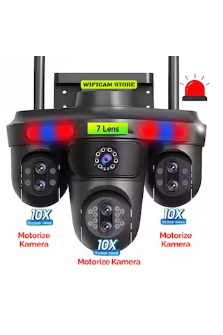 7 Lens 4 Görüntü 10x Hibrit Zoom Ptz Güvenlik Kamerası