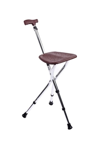 Medikaltec Oturaklı Baston Oturaklı Baston Yüksekliği Ayarlanır