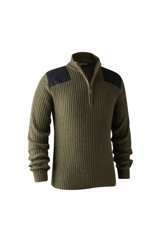 Deerhunter Rogaland Yarım Fermuarlı Yeşil Kazak 2xl