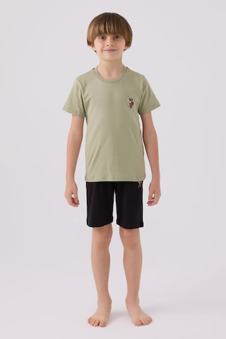 U.S. Polo Assn. Light Blue Haki Erkek Çocuk Bermuda Takım 5274-43527 Haki