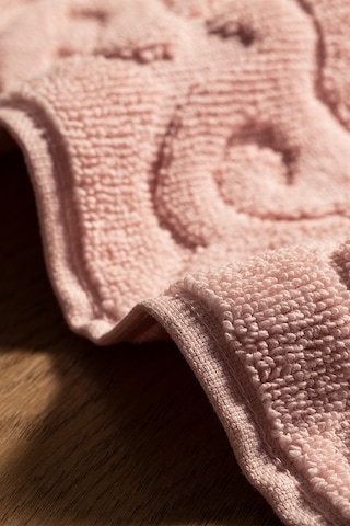 Orlena %100 Pamuk Ayak Havlusu - Pudra - 50x70 Cm Pudra