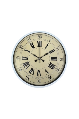 Zentime 36 Cm Beyaz Dekoratif Duvar Saati çok Renkli