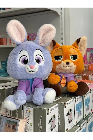 Judy Mor Peluş Tavşan Oyuncak 30 Cm Yumuşak Sevimli Tavşan Peluş Açık Bej
