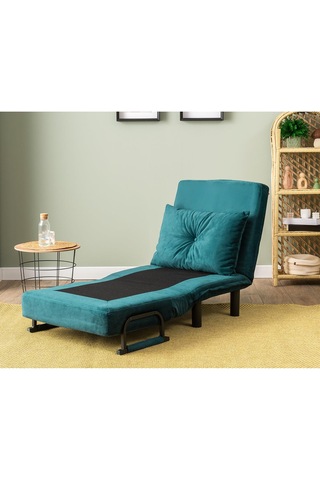 Pafu Sento Tekli Katlanır Yataklı Koltuk - Soho Petrol Petrol Yeşili