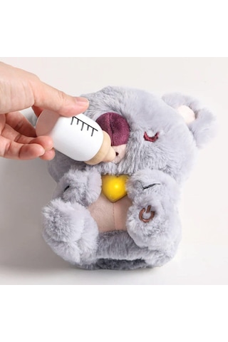 Care Pets İnteraktif Peluş Bebek Koala Oyuncak Seti Işıklı, Sesli Ve Ahşap Aksesuarlı Eğitici Oyun