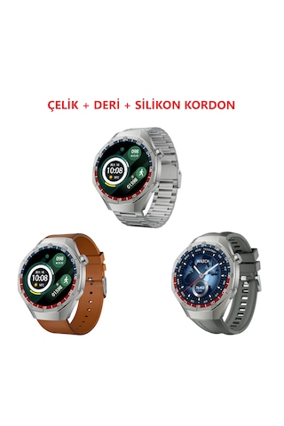 Kalobee SK40 Amoled 49 MM 3 Kordonlu Akıllı Saat (İthalatçı Garantili)
