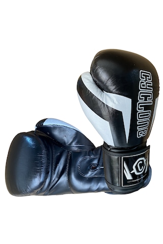 Cyclone Clash Orijinal Deri Boks Ve Kick Boks Eldiveni Siyah
