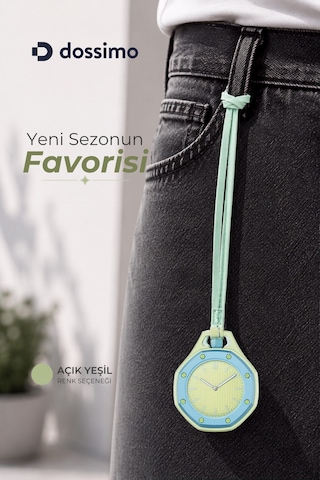 Boyol Pop Çanta Charm Unisex Aksesuar Saat D-sport Yeşil D-404