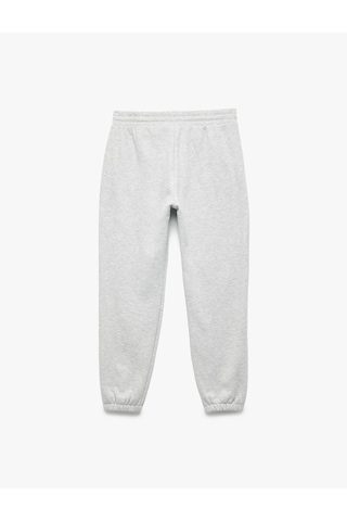 Koton Beli Lastikli Cep Detaylı Basic Jogger Eşofman Altı Gri Melanj 6wak40210nk GRİ MELANJ