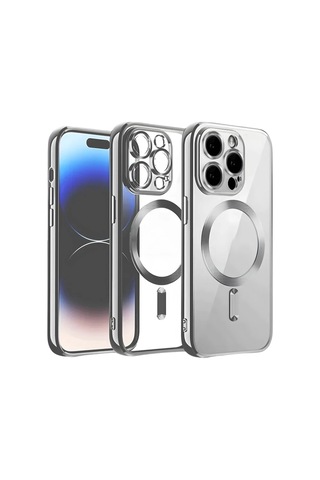 Apple İphone 13 Pro Max Uyumlu Kılıf Kross Magneticsafe Kapak - Titan Gri