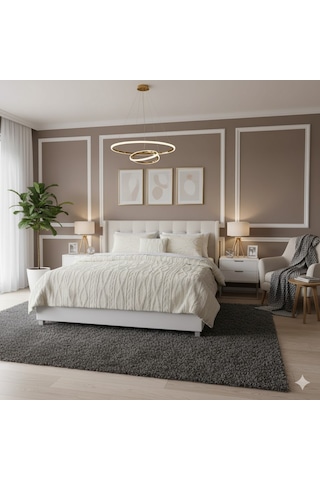 Comfort Yorgan Seti Çift Kişilik Ivy Krem Krem