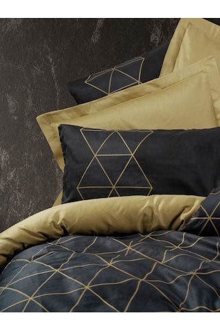 Cotton Box Dark Çift Kişilik Nevresim Takımı Veta Gold Çok Renkli