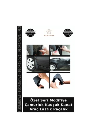 Özel Seri Modifiye Çamurluk Kauçuk Kanat Araç Lastik Paçalık