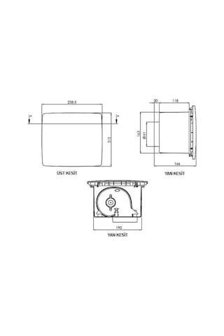 Aircol Lux Duvar Ve Tavan Tipi  Aspiratör