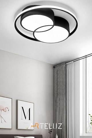 Arteluz Modern Çift Yuvarlak Led Avize