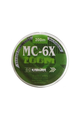 Kabura Mc-6x 200 Mt Multicolor İp Misina 0,45mm